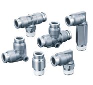 ข้อต่อลม ฟิตติ้งลม Metal One-touch Fittings KQB2 SMC